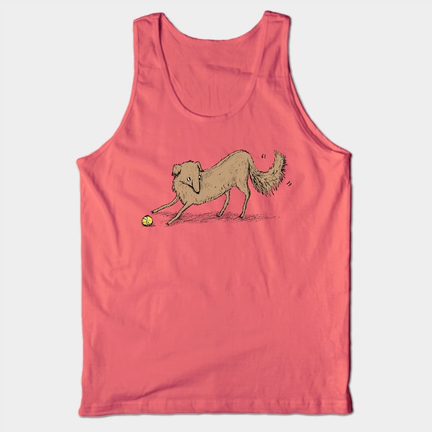 Playful Dog Tank Top by Sophie Corrigan